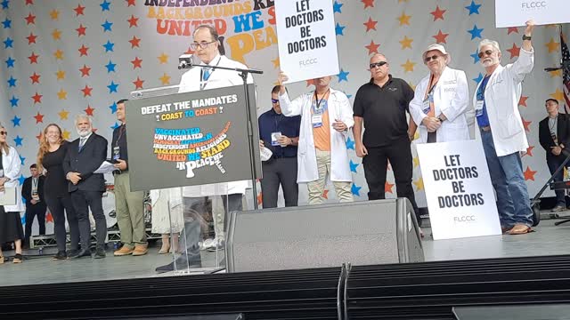 Dr. Richard Urso speaks at Defeat the Mandates in LA, California