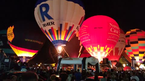 Illuminated balloons in RS towers part 1