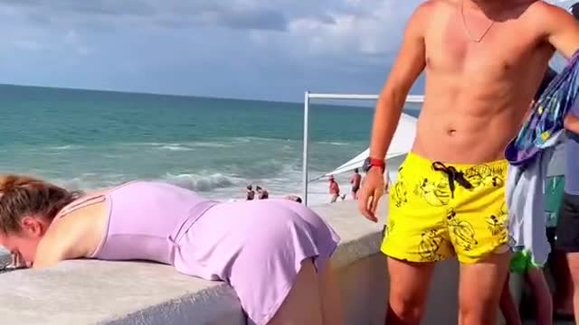 Crazy'prank in beach
