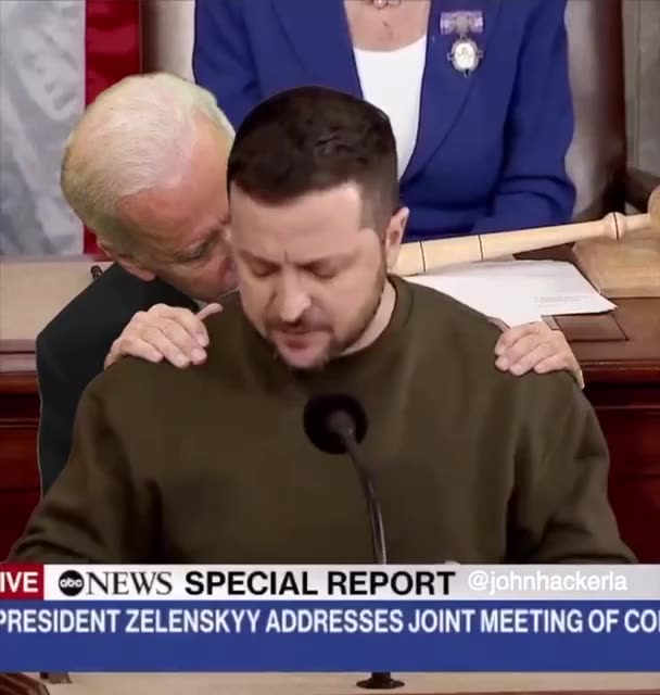 Joe Biden Sniffs President Zhelensky For Comfort