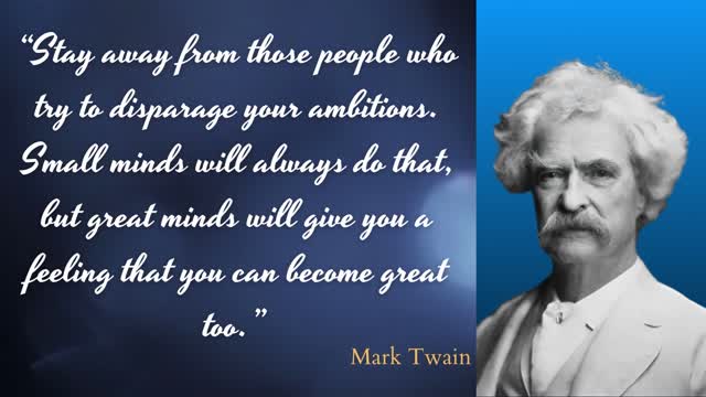 Motivated quote from Mark Twain