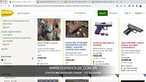 Armas em estoque USA - Online Gun Broker