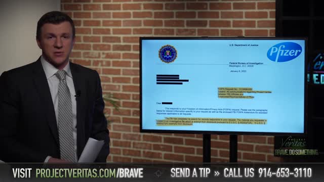 Freedom of Information Act request reveals communications between FBI & Pfizer about Project Veritas