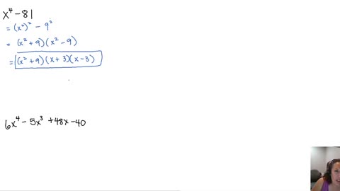 Factoring Part 3 - multiple step factoring