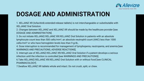 Immunology Medicine-XELJANZ (Tofacitinib) by Alleviare India