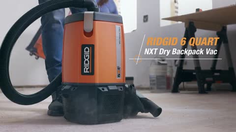 RIDGID? 6 Quart NXT Dry Backpack Vac