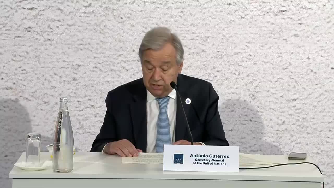 UN Secretary-General António Guterres Speaks About Climate Change In Advance Of COP26