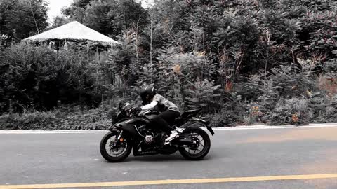 The joy of riding outdoors