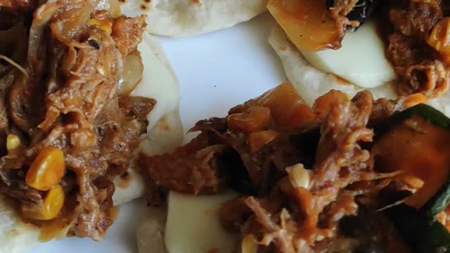 Taco with pulled pork