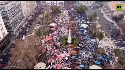 Anti inflation protests in Argentina