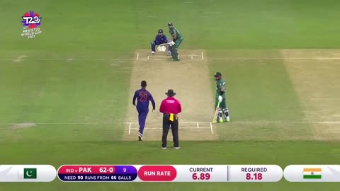 Babar Azam's sizzling fifty against India - T20WC21