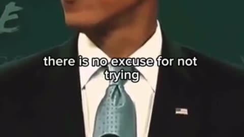 Golden words from Obama himself