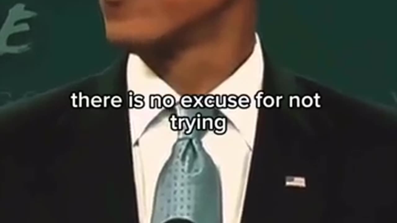 Golden words from Obama himself