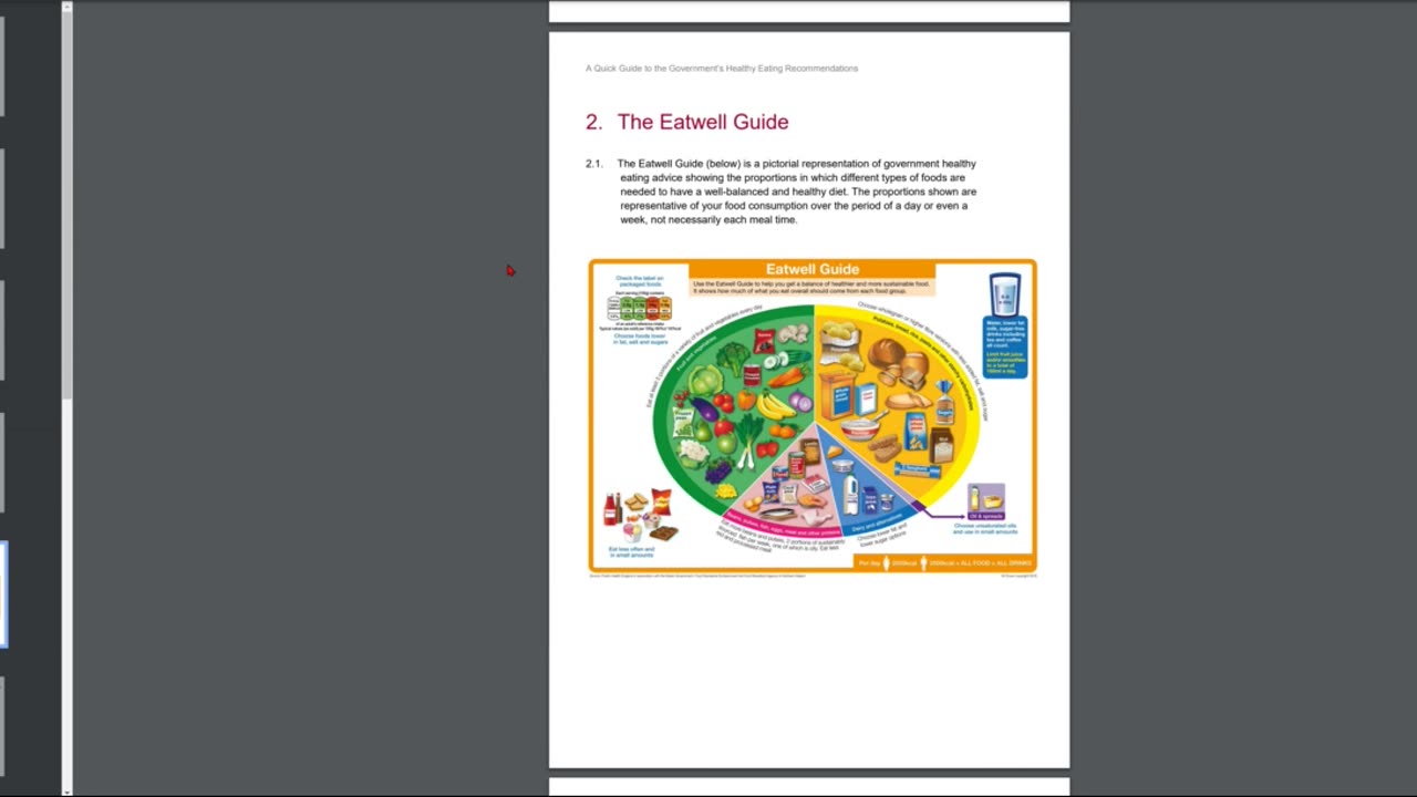 NHS UK eatwell guide is agenda driven propaganda pushing wheat/grains/gluten