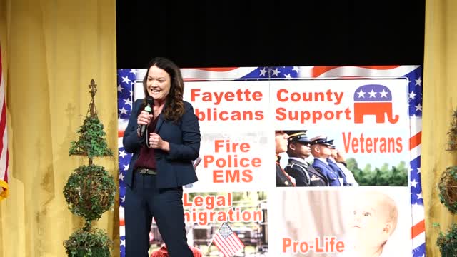 DA Marie Broder speaks at the Convention