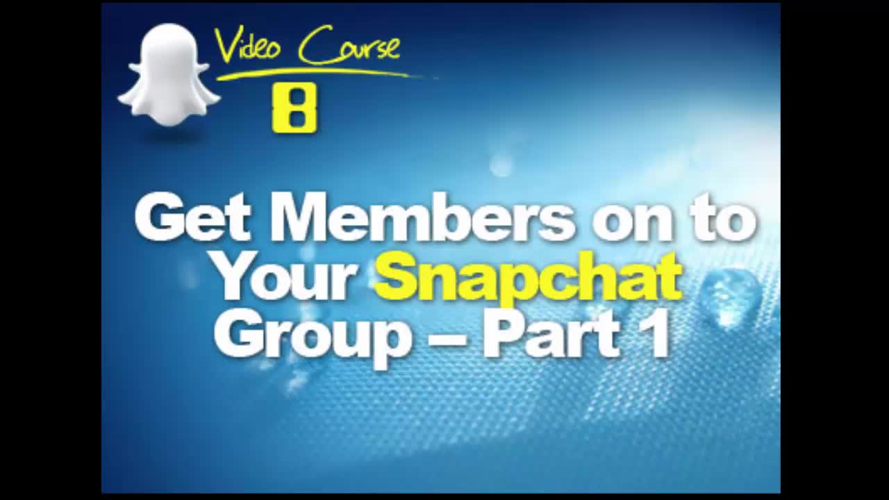 Snapchat Crash Course -8- snapchatmarketing