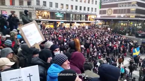 Protestos contra a obrigatoriedade da "vacina" no mundo - parte 1