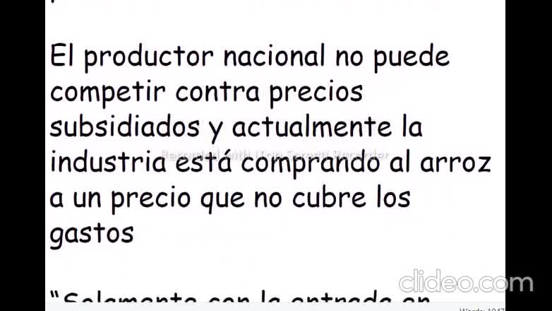 ¿Qué sucede con los agricultores que siembran arroz?