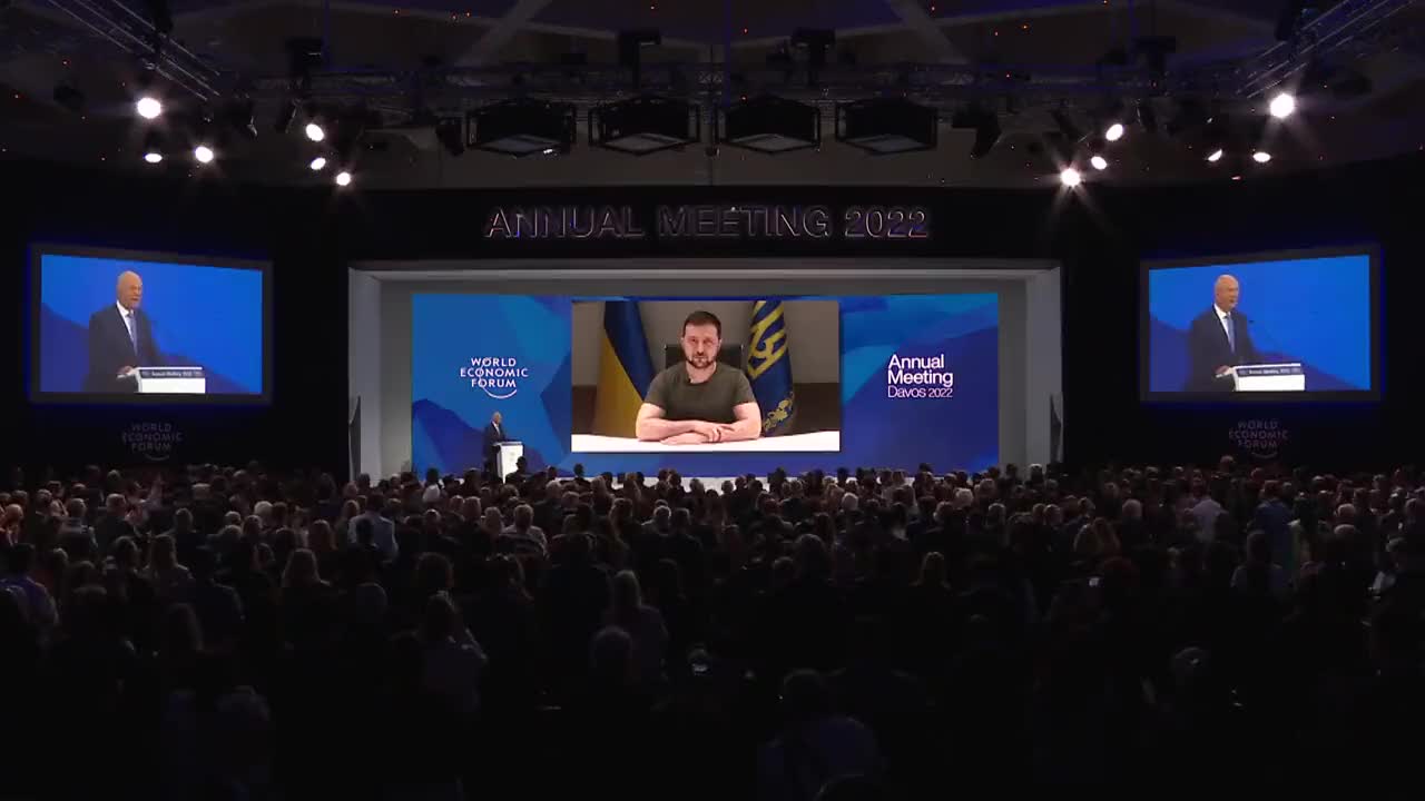 WEF 23 Maggio 2022 - Zelensky Standing Ovation