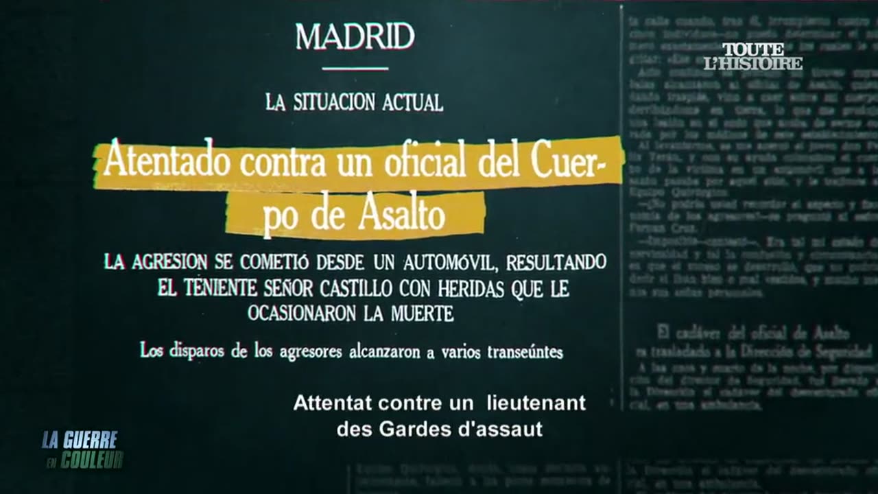 La guerre civile d'Espagne en couleur - 01 Toute l'histoire