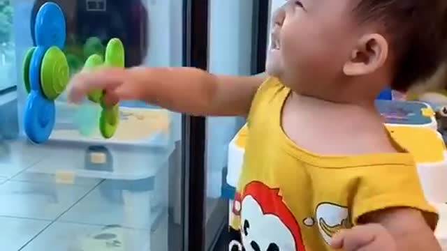 Babies are so Happy for playing