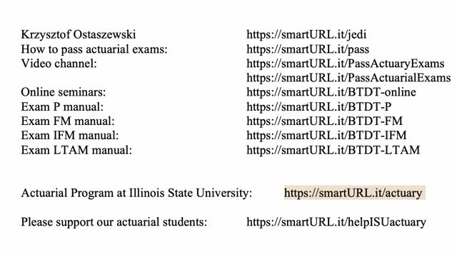 Exam LTAM exercise for September 24, 2021