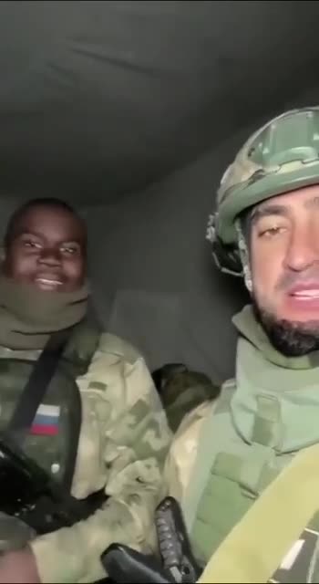 RU POV: Nigerian volunteer sends greetings in Russian and complains a little about the cold.