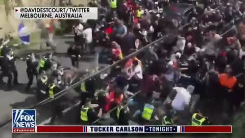 Tucker - Sept 30, 2021 - Australia no longer free, Protests, Police brutality