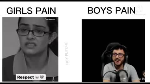 Boys pain vs girl