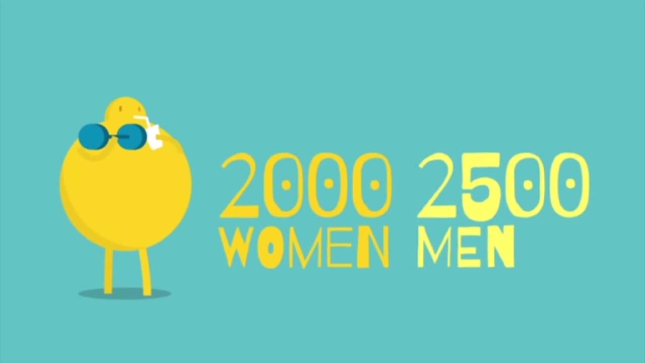 The number of calories consumed per day varies from person to person