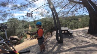 Ayers Girls Ziplining with a cute guy, Yah??