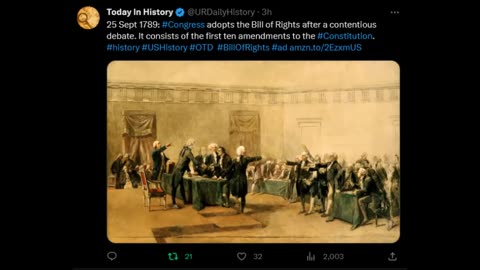 Today in history - Bill of Rights