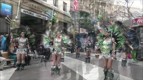 Bolivian and Peruvian dance festival in Santiago, Chile