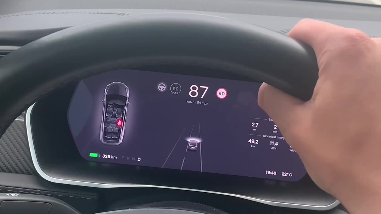 Driving a Tesla