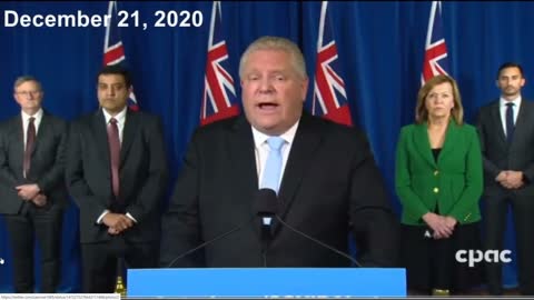 Doug Ford and his C-19 promises.