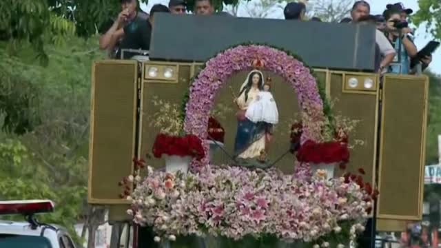 SEM ROMARIA POR CAUSA DA PANDEMIA, IMAGEM DE NOSSA SENHORA DA PENHA FEZ PEREGRINAÇÃO POR JOÃO PESSOA