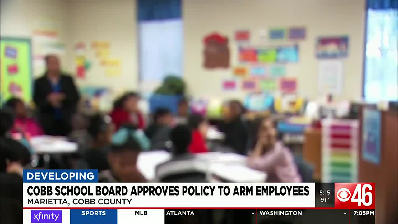 Parents outraged as Cobb County school board approves plan to allow certain employees to carry guns