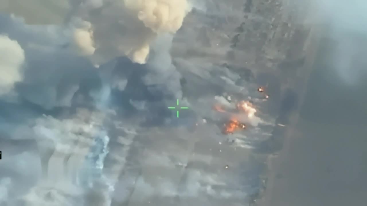 RUSSIANS unleash HELL and wiped out a full battery of UKRIANIAN artillery...