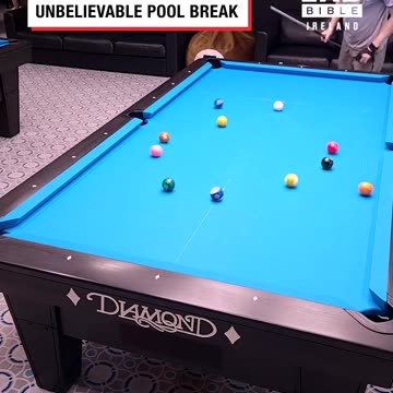 Unbelievable pool break