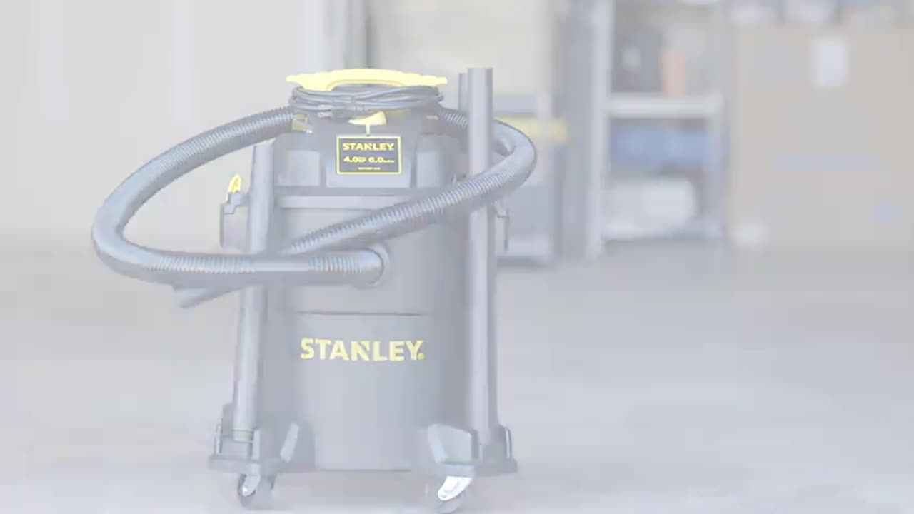 Stanley - SL18116P Wet/Dry Vacuum, 6 Gallon, 4 Horsepower Black