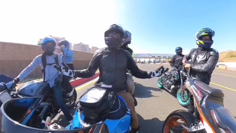 Amazing motorcycle policeman on one wheel | GoPro CAM HQ