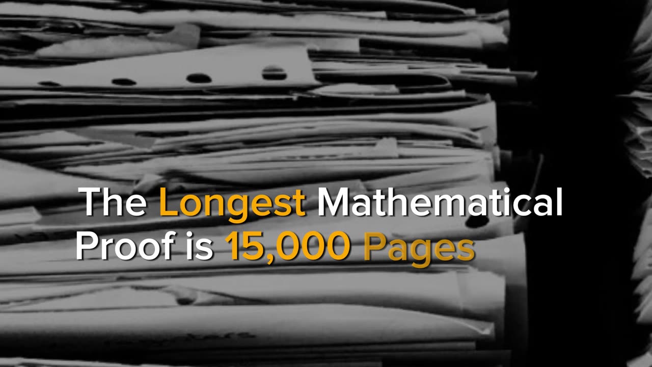 Longest Mathematical Proof - 15,000 Pages, 100+ Mathematicians!||Educational Facts