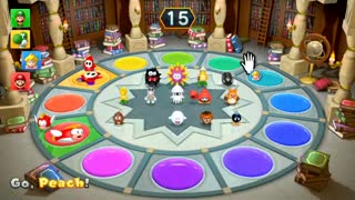 Mario Party 10 - All Minigames Peach All Win