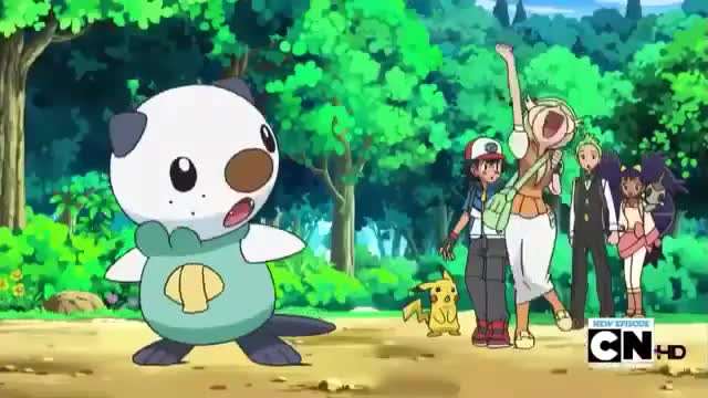 Pokemon Best Wishes: Bianca tells Oshawott to use Hydro Pump