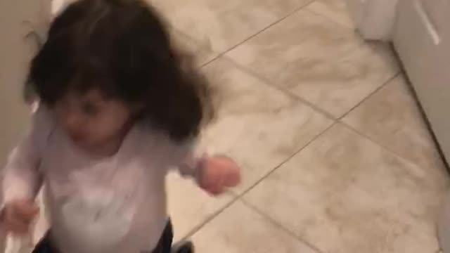 Moving furniture and waking daddy
