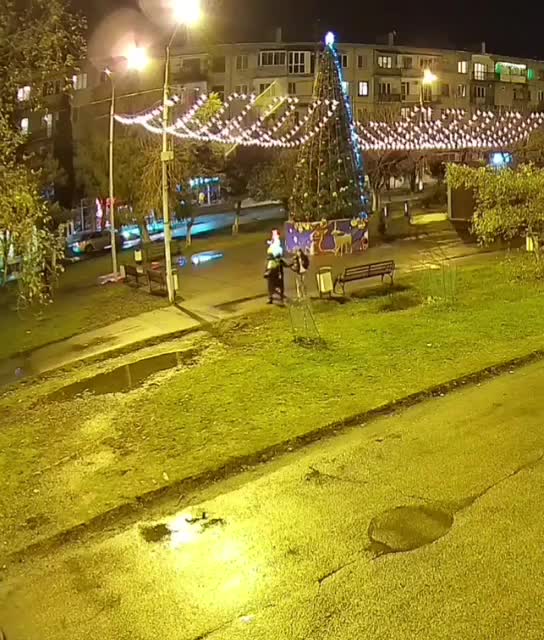 В Сухуми украли гирлянды на Новогодней елке