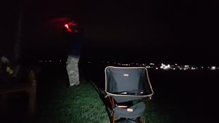setting up the shot and lighting before filming