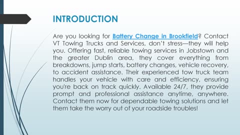 Are you looking for Battery Change in Brookfield?