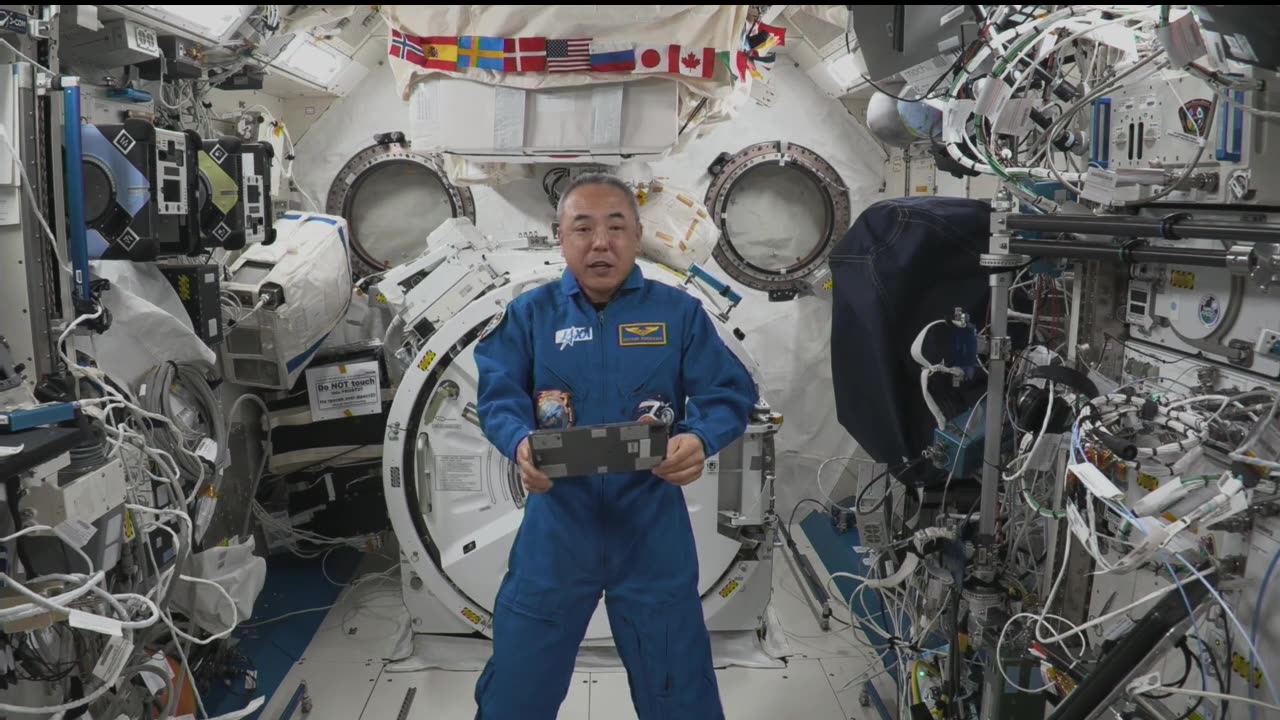 Expedition 70 Astronaut Furukawa Talks with JAXA Space Education Center Students