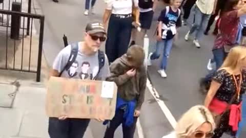 London anti plandemic protest 25th of June in full force